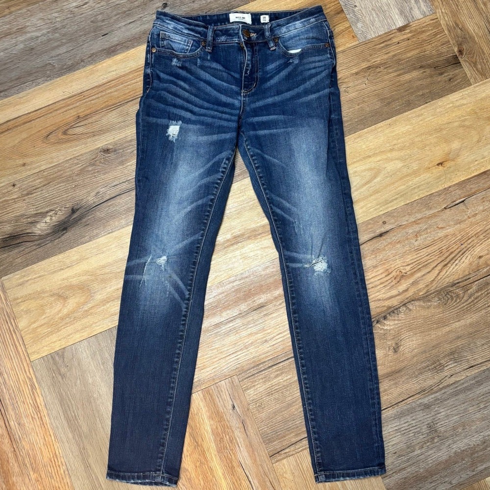 Miss Me Jeans Dark Distressed Size 28 Women's Jeans